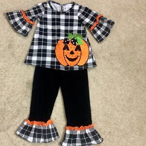 Halloween Costume Pumpkin Girls Toddler Sz 2